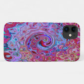 Coques Case-Mate iPhone Lavande Abstraite rétro Super et spirale magenta (Dos (Horizontal))