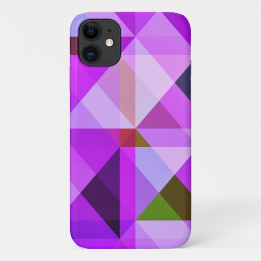 Coques Case-Mate iPhone Lavande d'art Abstrait géométrique violet (Dos)