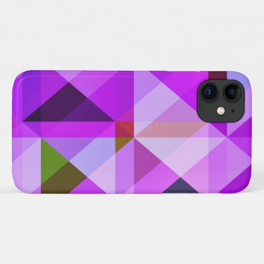 Coques Case-Mate iPhone Lavande d'art Abstrait géométrique violet (Dos (Horizontal))