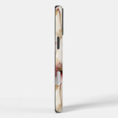 Coques Case-Mate iPhone Lavande de crème Bourgogne Florale (Verso / Droite)