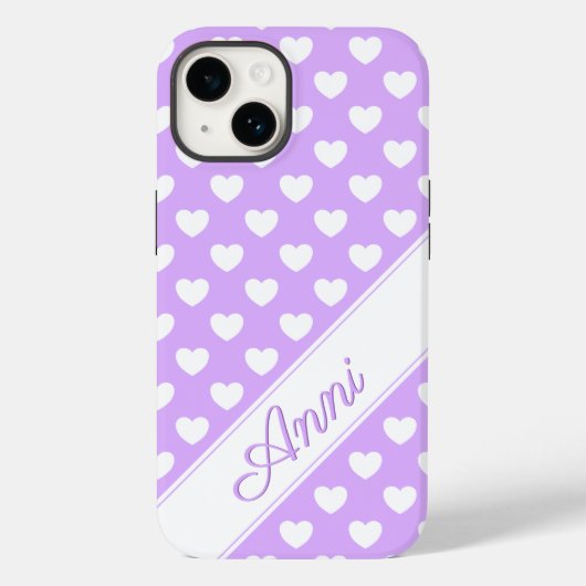 Coques Case-Mate iPhone Lavande Enchantante, Modèle de nom personnalisé, C (Verso)