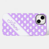 Coques Case-Mate iPhone Lavande Enchantante, Modèle de nom personnalisé, C (Verso (horizontal))