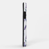 Coques Case-Mate iPhone Lavande Florale sur blanc (Dos/Droite)