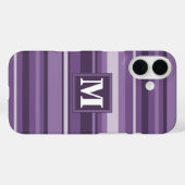 Coques Case-Mate iPhone Lavande monogramme (Verso (horizontal))