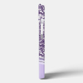 Coques Case-Mate iPhone Lavande Parties scintillant violet Look Monogramme (Verso / Gauche)