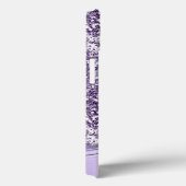 Coques Case-Mate iPhone Lavande Parties scintillant violet Look Monogramme (Verso / Droite)