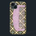 Coques Pour iPhone Lavande peigne sur Arrière - plan de chocolat<br><div class="desc">Un beau peigne de lavande est posé sur un arrière - plan de chocolat dans ce dessin de Megan Meagher. Les motifs floraux regardent de derrière le peigne,  qui a aussi une belle fleur sur elle. Un grand cadeau pour les fashionistas ou les amateurs de violet !</div>