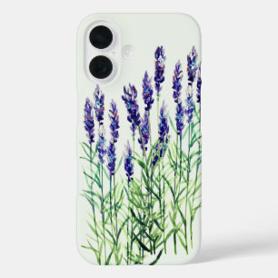 Coques iPhone 16 Lavande peinte avec aquarelles