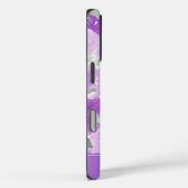 Coques Case-Mate iPhone Lavande Purple Aquarelle Floral Personnalisé (Verso / Droite)