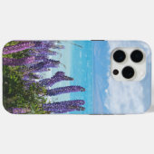 Coques Case-Mate iPhone lavande sur le rivage du lac (Verso (horizontal))