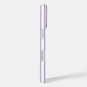 Coques Case-Mate iPhone Lavande violet et blanc bonbons rayures Coque-Mate (Verso / Droite)