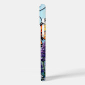 Coques Case-Mate iPhone Lavandre calmante et papillons Verre tendu (Verso / Gauche)