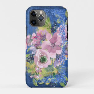 Case-Mate iPhone Case Lavender Blues Aquarelle Parties scintillant flora