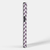 Coques Case-Mate iPhone Lavender Elegant Chevron Design avec monogramme (Verso / Droite)