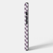 Coques Case-Mate iPhone Lavender Elegant Chevron Design avec monogramme (Verso / Gauche)