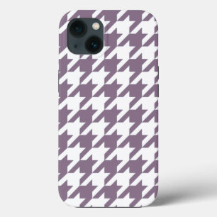 iPhone 13 Coque Lavender Elegant Houndstooth