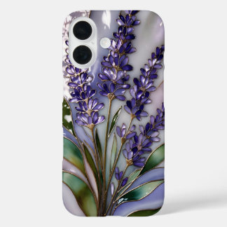 Coques iPhone 16 Lavender Floral Phone Case Purple Elegant