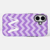 Coques Case-Mate iPhone Lavender Marocain Moods Chevrons avec Monogramme (Verso (horizontal))