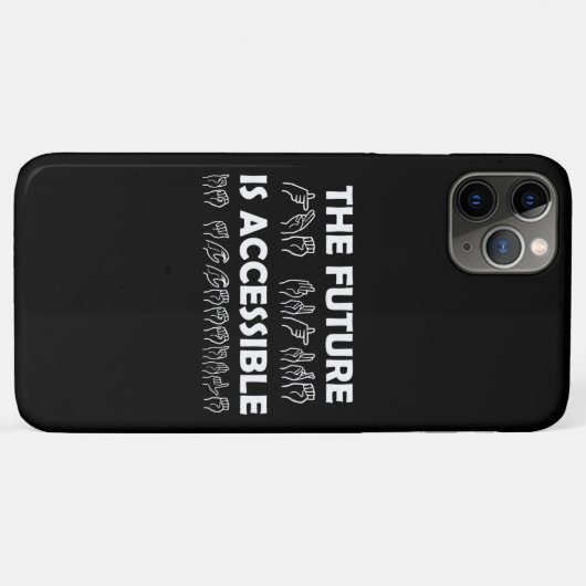 Coques Case-Mate iPhone L'avenir est accessible ASL Sign Language (Dos (Horizontal))