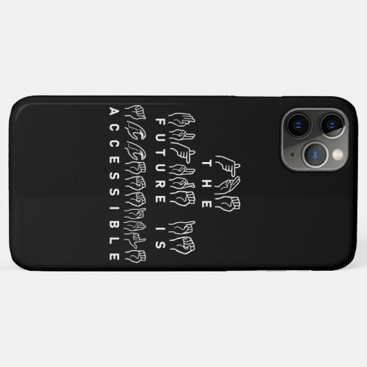 Coques Case-Mate iPhone L'avenir est accessible ASL Sign Language (Dos (Horizontal))