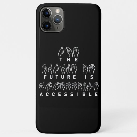 Coques Case-Mate iPhone L'avenir est accessible ASL Sign Language (Dos)