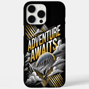 Coques iPhone 16 Pro Max L'aventure attend avec une descente en parachute p