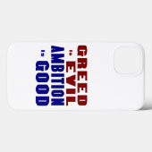 Coques Case-Mate iPhone L'avidité et l'ambition (Verso (horizontal))