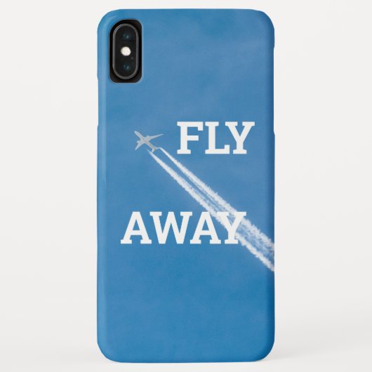 Coques Case-Mate iPhone L'avion vole dans le ciel bleu (Dos)