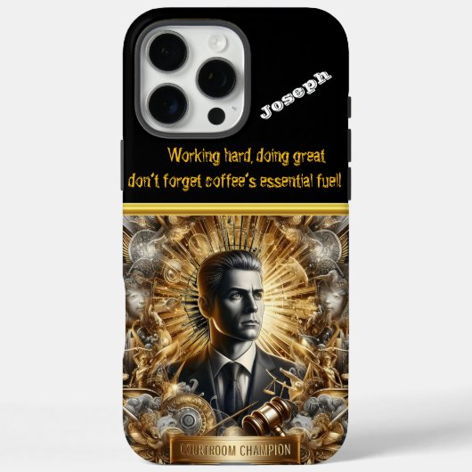 Coques Case-Mate iPhone L'avocat confiant commande la salle d'audience (Verso)