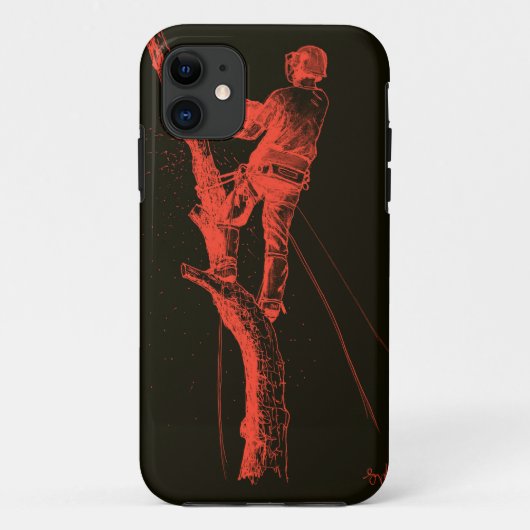 Coques Case-Mate iPhone L'avortement Tree surgeon christmas (Dos)