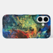 Coques Case-Mate iPhone Layered Brushstrokes-Hand Painted Abstract Art (Verso (horizontal))