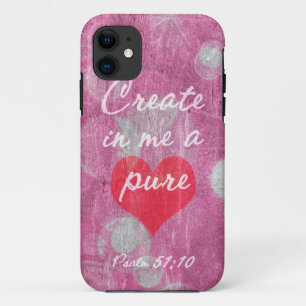 Case-Mate iPhone Case Le 51:10 de psaume créent dans moi un vers pur de