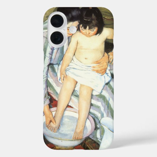 Coques Case-Mate iPhone Le bain de l'enfant par Mary Cassatt Impressionnis (Verso)