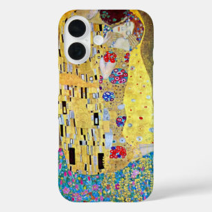 Coques iPhone 16 Le baiser de Gustav Klimt, Art Nouveau Vintage