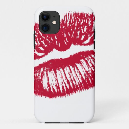 Coques Case-Mate iPhone Le Baiser, Lèvres Rouges (Dos)