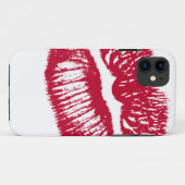 Coques Case-Mate iPhone Le Baiser, Lèvres Rouges (Dos (Horizontal))