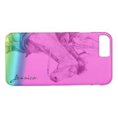 Coques Case-Mate iPhone Le Barrel Racer (lignes arc-en-ciel souples) (Dos (Horizontal))