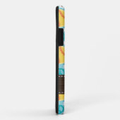 Coques Case-Mate iPhone Le base-ball d'amour de paix (Dos/Droite)