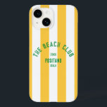 Coque Pour iPhone 14 Le Beach Club Crest Yellow Cabana Stripe<br><div class="desc">Protégez votre téléphone avec style grâce à notre Coque Cabana Coque-Mate iPhone 14 Jaune "The Beach Club Crest". Doté d'un design rayé de cabane jaune vif, ce coque durable offre à la fois l'atmosphère et la fonctionnalité, parfait pour les amateurs de plage et les aventuriers. Customisez-le avec votre année et...</div>