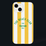 Coque Pour iPhone 14 Le Beach Club Crest Yellow Cabana Stripe<br><div class="desc">Protégez votre téléphone avec style grâce à notre Coque Cabana Coque-Mate iPhone 14 Jaune "The Beach Club Crest". Doté d'un design rayé de cabane jaune vif, ce coque durable offre à la fois l'atmosphère et la fonctionnalité, parfait pour les amateurs de plage et les aventuriers. Customisez-le avec votre année et...</div>
