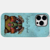 Coques Case-Mate iPhone Le Berger Australien, visage laid (Verso (horizontal))