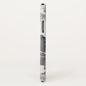 Coques Case-Mate iPhone Le blanc du monogramme | cultivent (Dos/Droite)