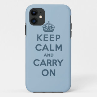 Etui iPhone Case-Mate Le bleu gardent le calme et continuent