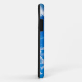 Coques Case-Mate iPhone Le bleu opacifie la caisse universelle d'iPhone à (Dos/Droite)