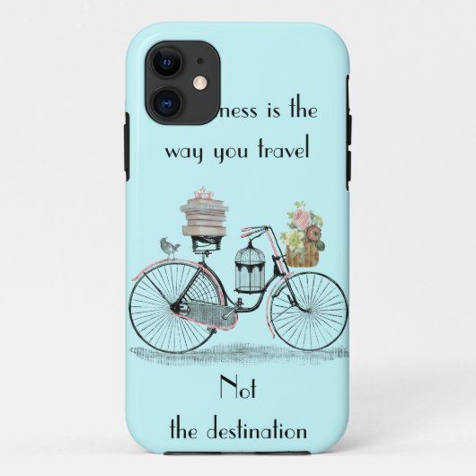 Coques Case-Mate iPhone Le bonheur est la manière que vous voyagez iphone (Dos)