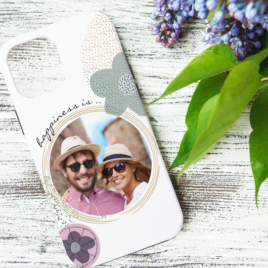 Coques Case-Mate iPhone Le bonheur est .. Photo | Fleurs d'art pop Abstrai