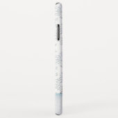 Coques Case-Mate iPhone Le bonhomme de neige de Noël ajoutent le nom (Dos/Droite)