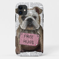 Le bouledogue libèrent des étreintes