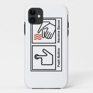Etui iPhone Case-Mate Le bouton poussoir, reçoivent le lard
