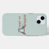 Coques Case-Mate iPhone Le café est mon copilote (Verso (horizontal))
